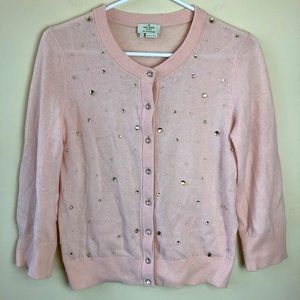 Kate Spade small wool blend jewel cardigan